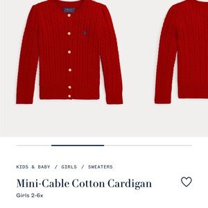 Polo by Ralph Lauren Kids Red Knit Sweater